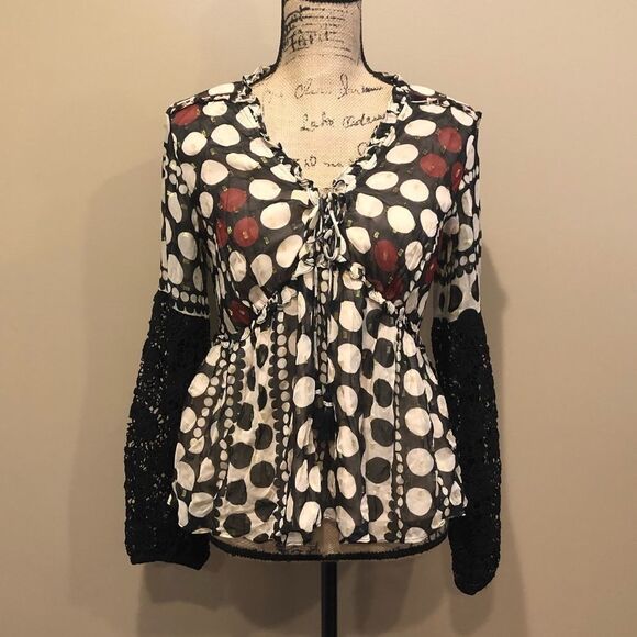 NWT Anthropologie Verb Pallavi Narcisa Blouse Smal - Picture 4 of 5